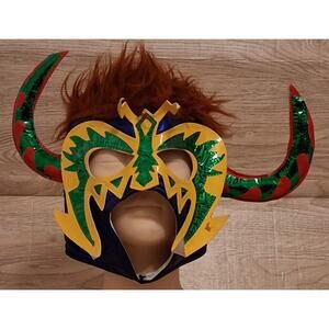 PSICOSIS Mexican Wrestling Mask Deluxe Lucha Libre Pro-Fit Pre-owned As Is